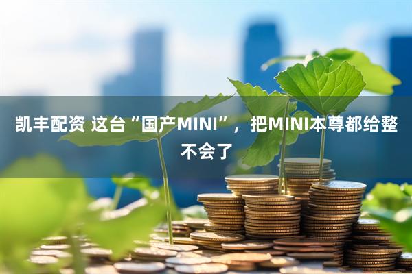 凯丰配资 这台“国产MINI”，把MINI本尊都给整不会了